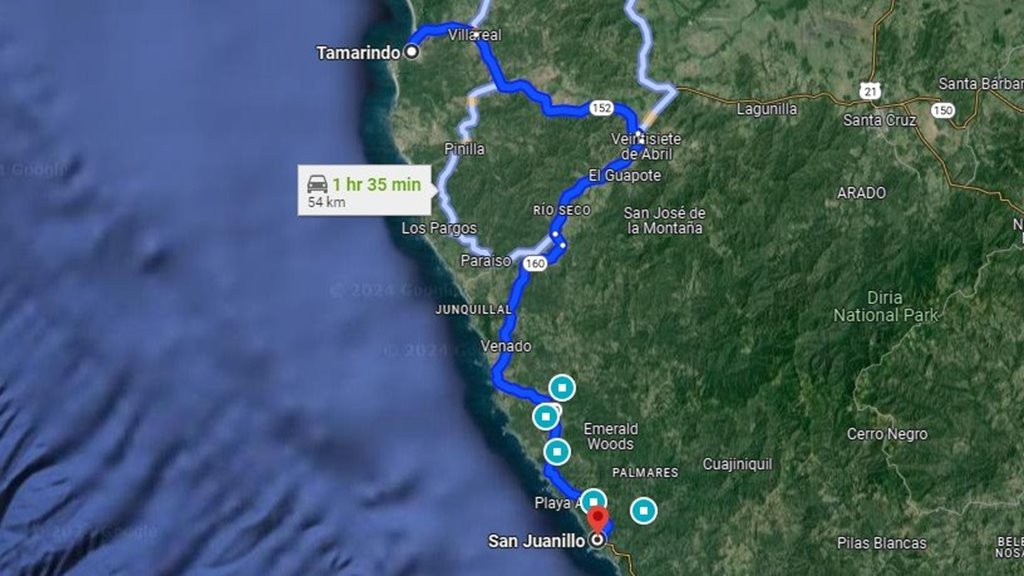 San Juanillo <> Tamarindo Taxi Service