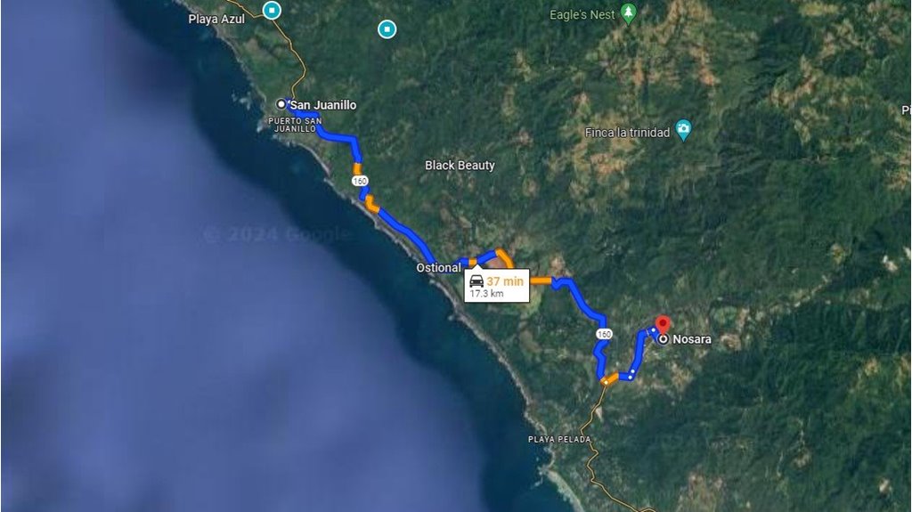 San Juanillo <> Nosara (Guiones) Taxi Service